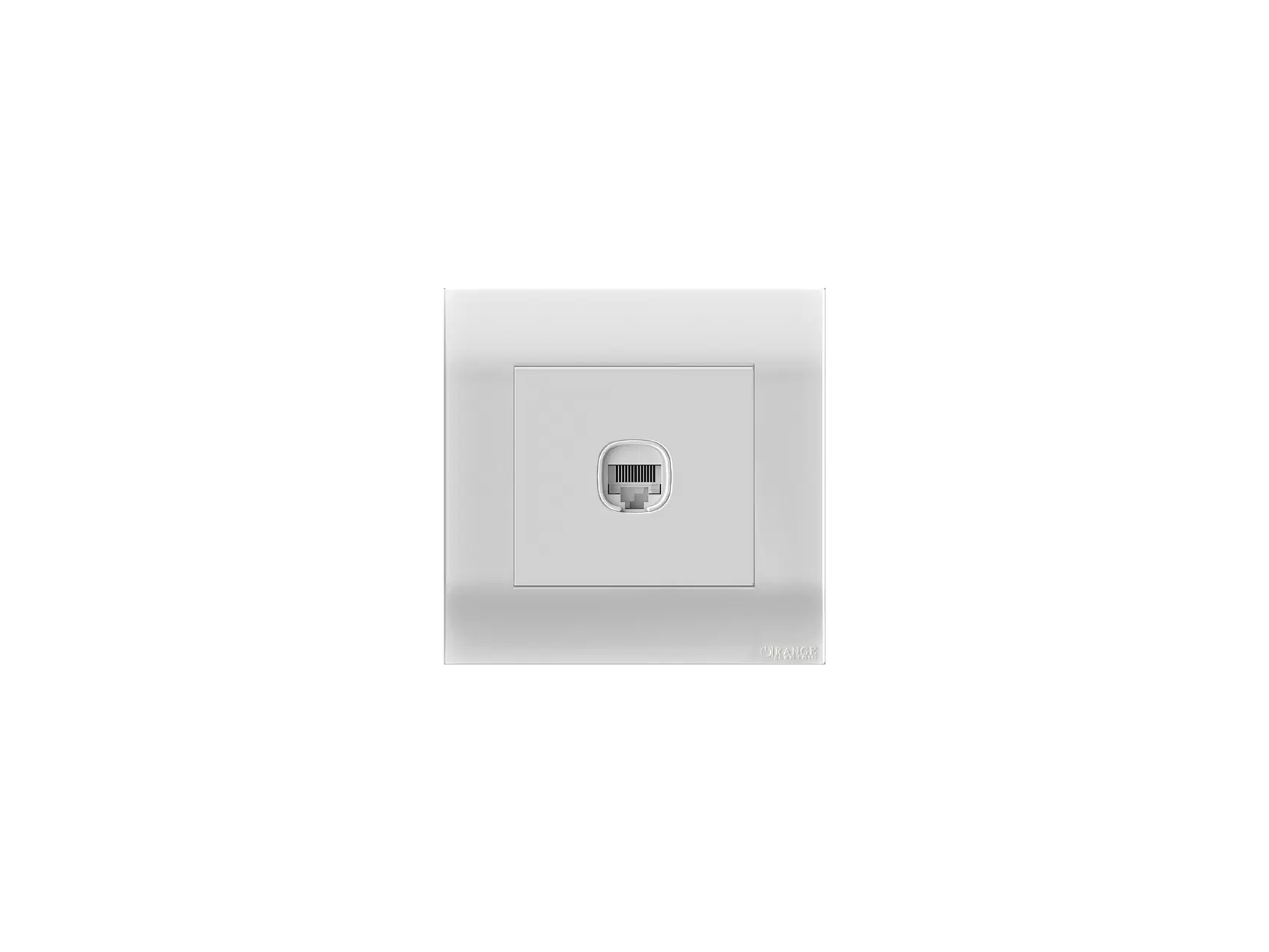 AKOYA TELE SOCKET 1GANG 4WIRE WHITE